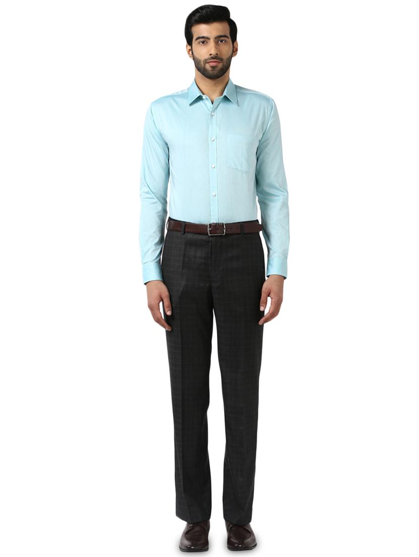 green solid formal shirt - 17801685 - Zoom Image - 4