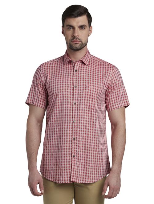 red checkered casual shirt - 17801765 - Standard Image - 1