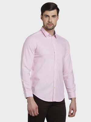 pink solid casual shirt - 17801866 - Standard Image - 2