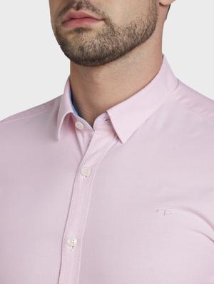 pink solid casual shirt - 17801866 - Standard Image - 5