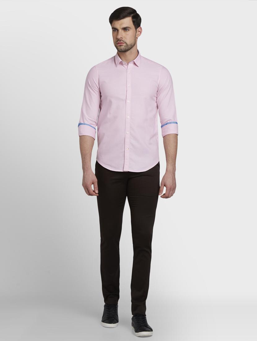 pink solid casual shirt - 17801866 - Zoom Image - 4