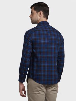 blue checkered casual shirt - 17801916 - Standard Image - 3