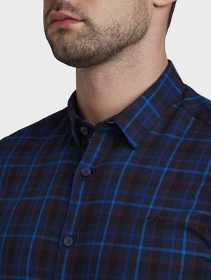 blue checkered casual shirt - 17801916 - Standard Image - 5