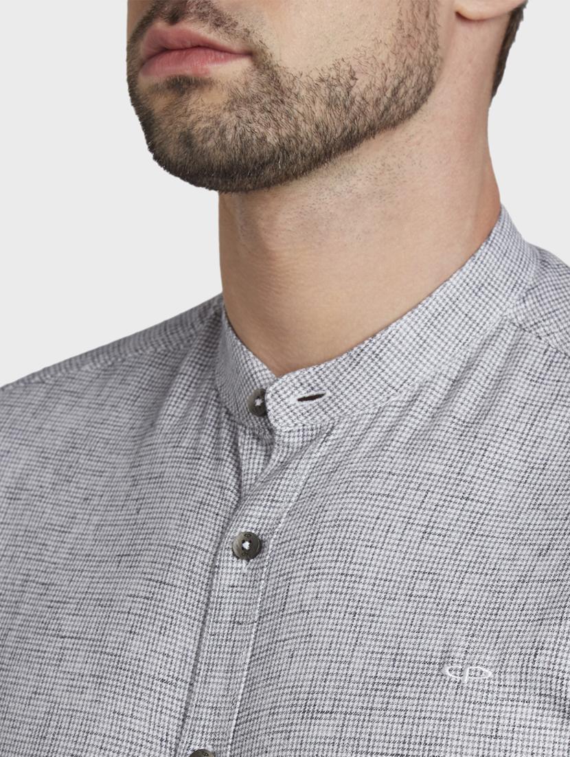 grey self design casual shirt - 17801932 - Zoom Image - 5