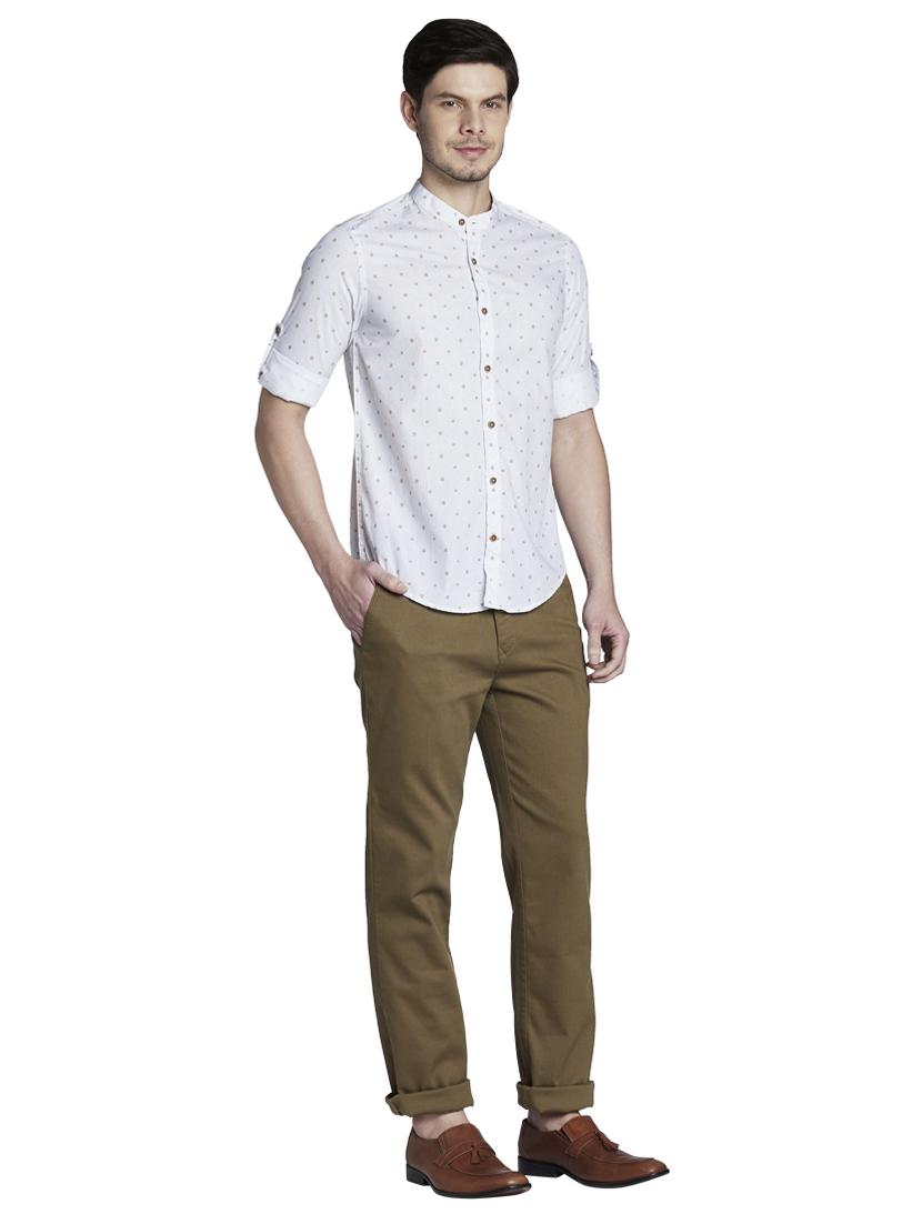 white printed casual shirt - 17801953 - Zoom Image - 5