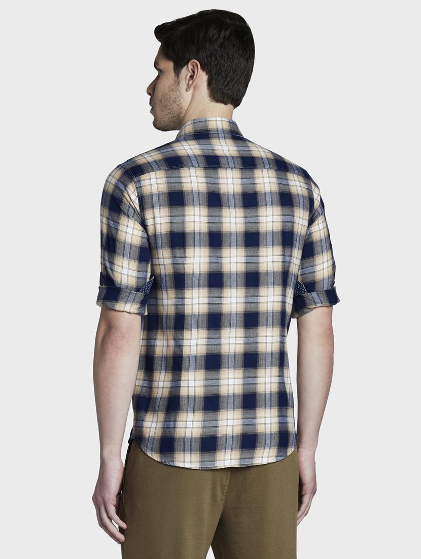 beige checkered casual shirt - 17802000 - Zoom Image - 4