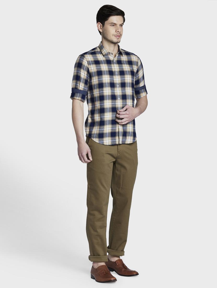 beige checkered casual shirt - 17802000 - Zoom Image - 5
