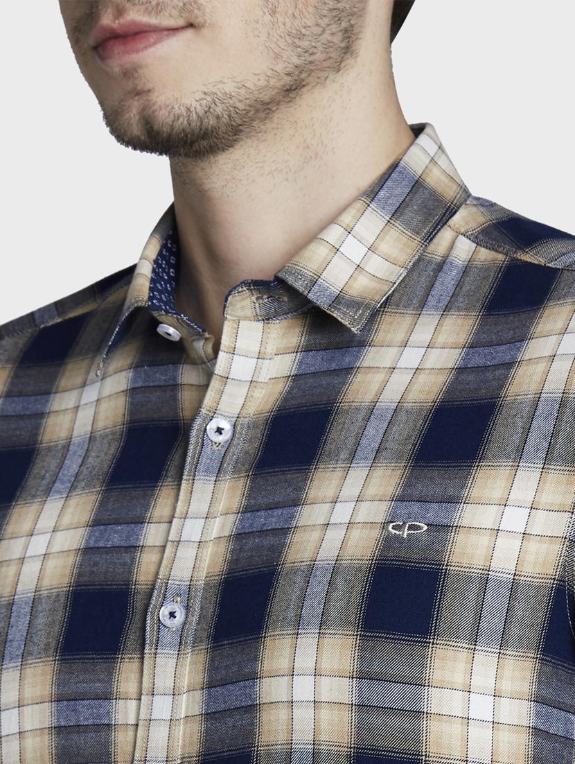 beige checkered casual shirt - 17802000 - Zoom Image - 6