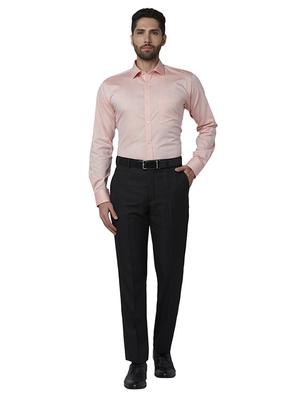 orange solid formal shirt - 17802083 - Standard Image - 4