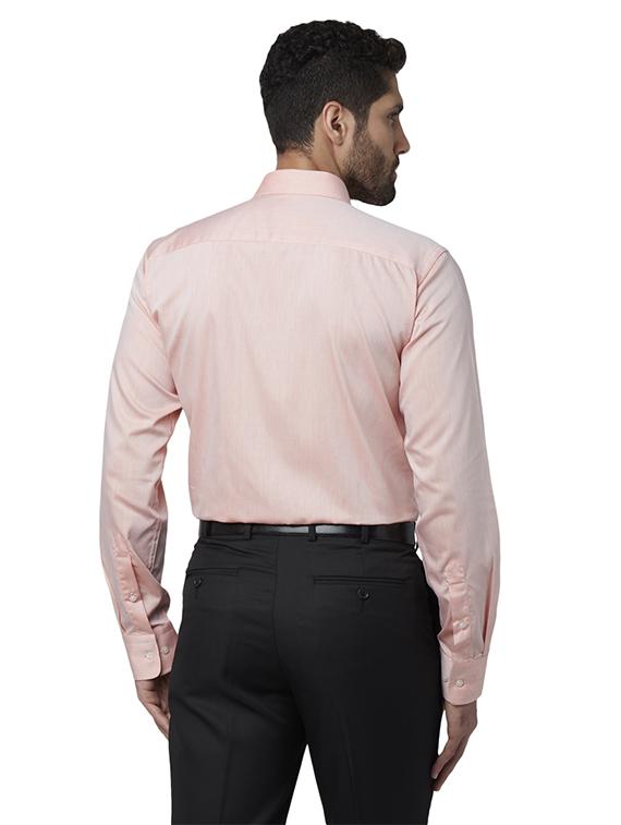orange solid formal shirt - 17802083 - Zoom Image - 3