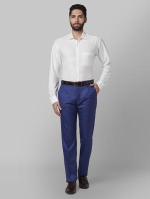 white solid formal shirt - 17802098 - Standard Image - 4