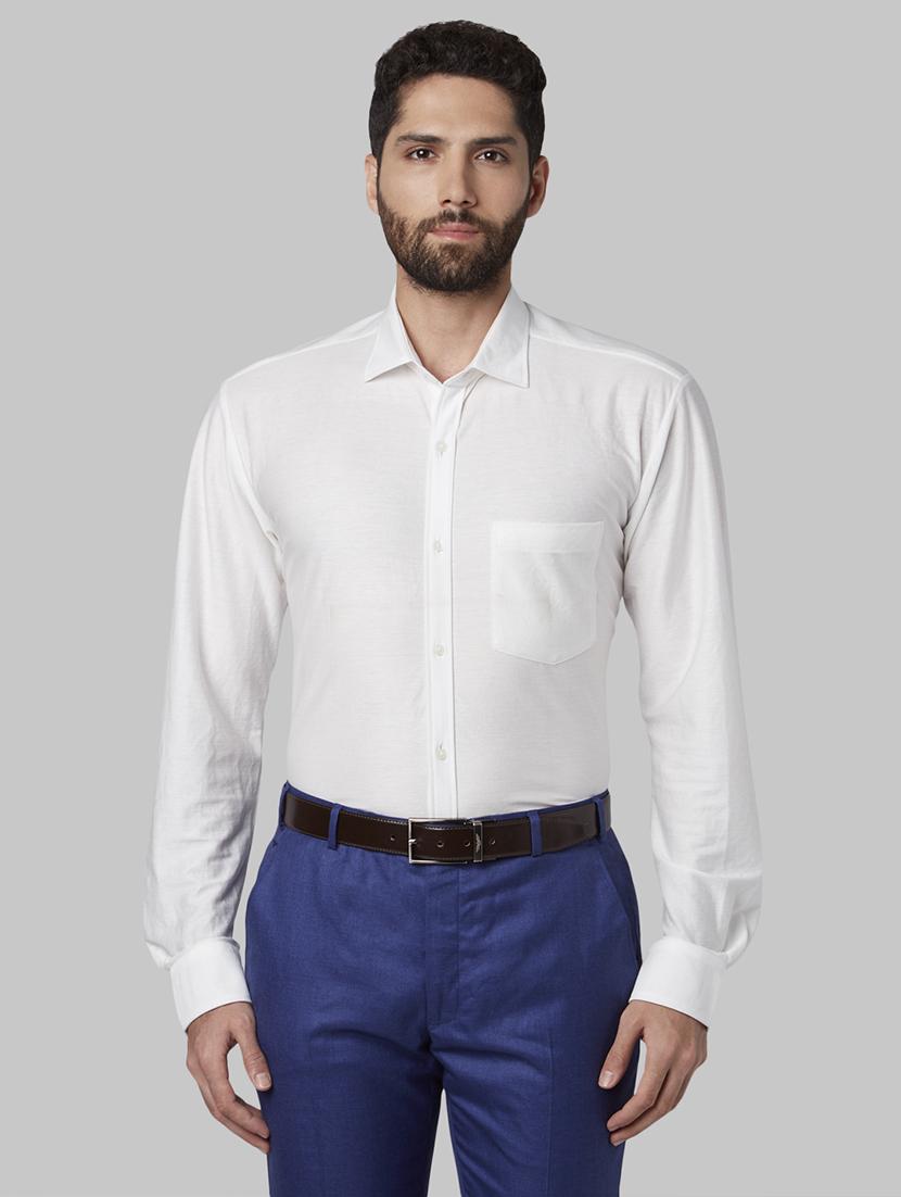 white solid formal shirt - 17802098 - Zoom Image - 1