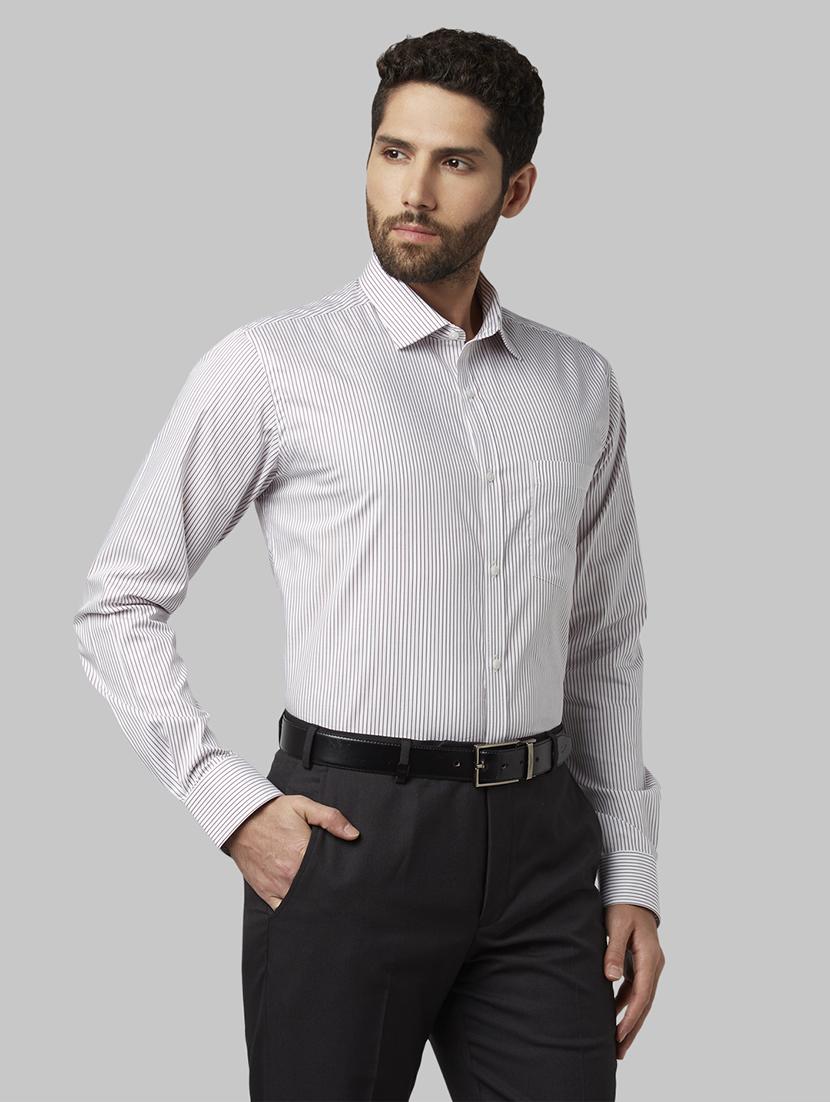 white striped formal shirt - 17802102 - Zoom Image - 2
