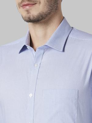 blue striped formal shirt - 17802218 - Standard Image - 5