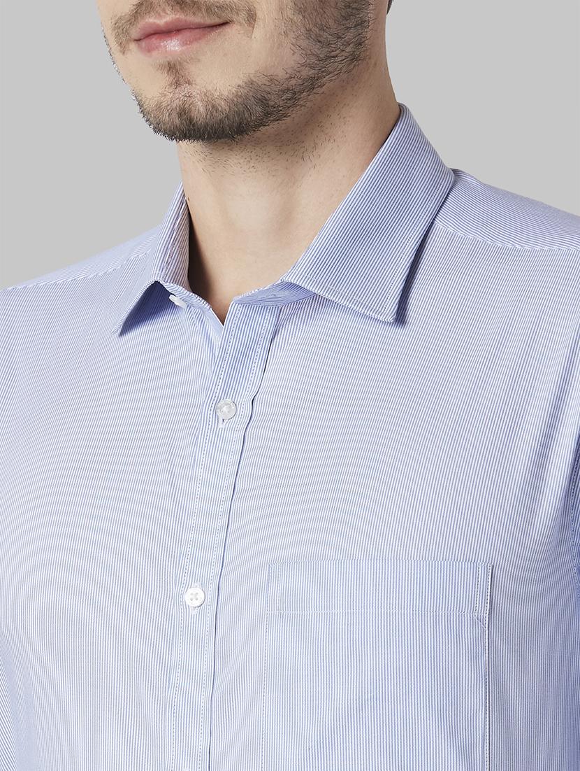 blue striped formal shirt - 17802218 - Zoom Image - 5