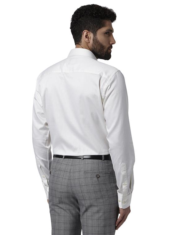 white solid formal shirt - 17802384 - Zoom Image - 3