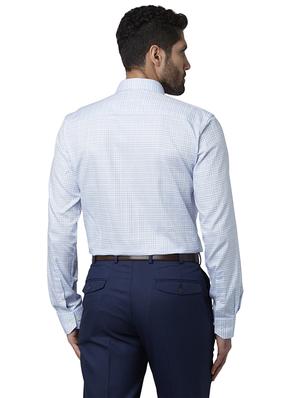 blue checkered formal shirt - 17802408 - Standard Image - 3