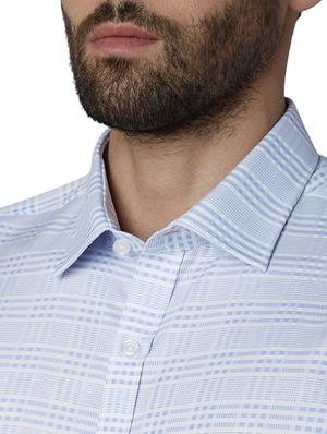 blue checkered formal shirt - 17802408 - Standard Image - 5