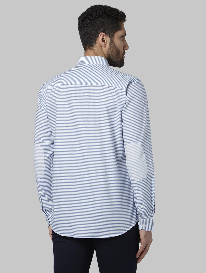 blue striped casual shirt - 17802422 - Zoom Image - 3