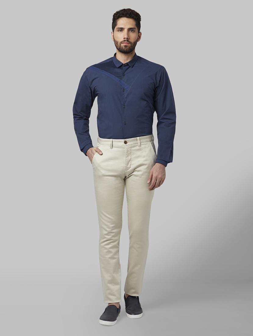 navy blue striped casual shirt - 17802448 - Zoom Image - 4