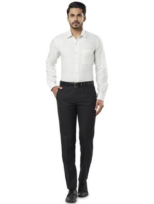 white solid formal shirt - 17802609 - Standard Image - 4