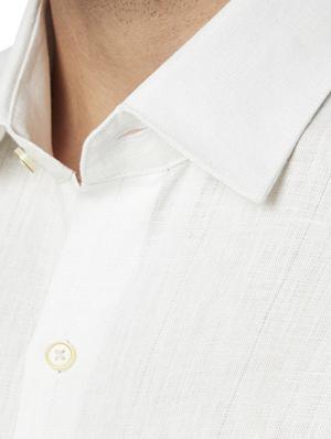 white solid formal shirt - 17802609 - Standard Image - 5