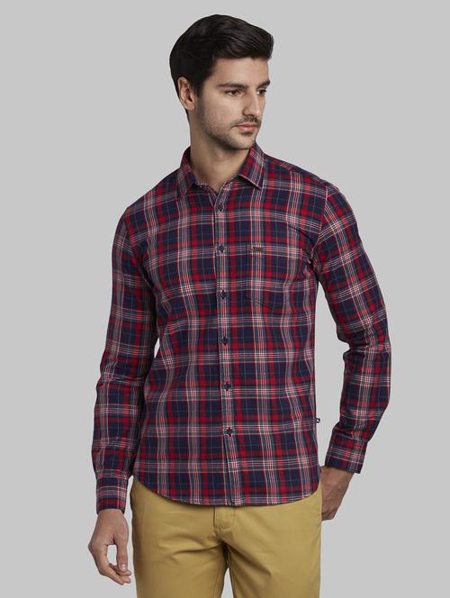 red checkered casual shirt - 17802763 - Standard Image - 1