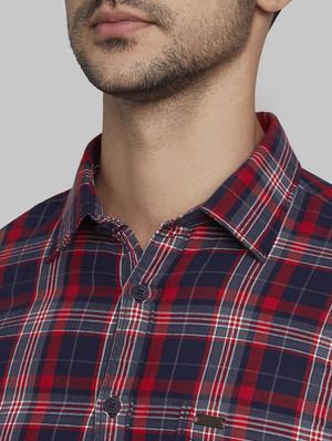 red checkered casual shirt - 17802763 - Standard Image - 5