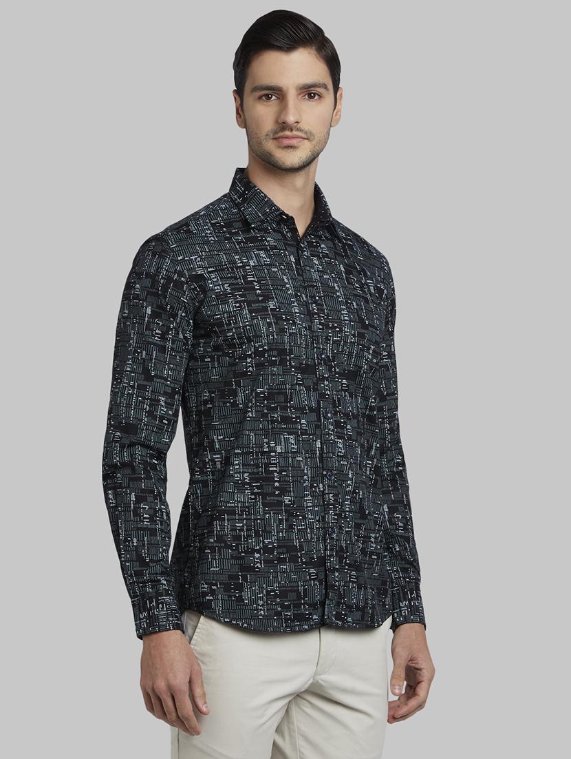 black printed casual shirt - 17802821 - Zoom Image - 2