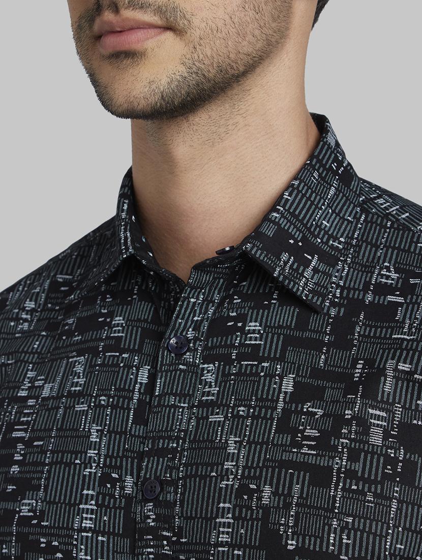 black printed casual shirt - 17802821 - Zoom Image - 5
