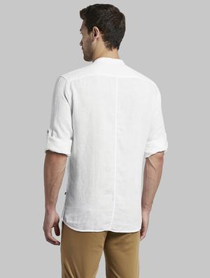 white solid casual shirt - 17802835 - Standard Image - 4