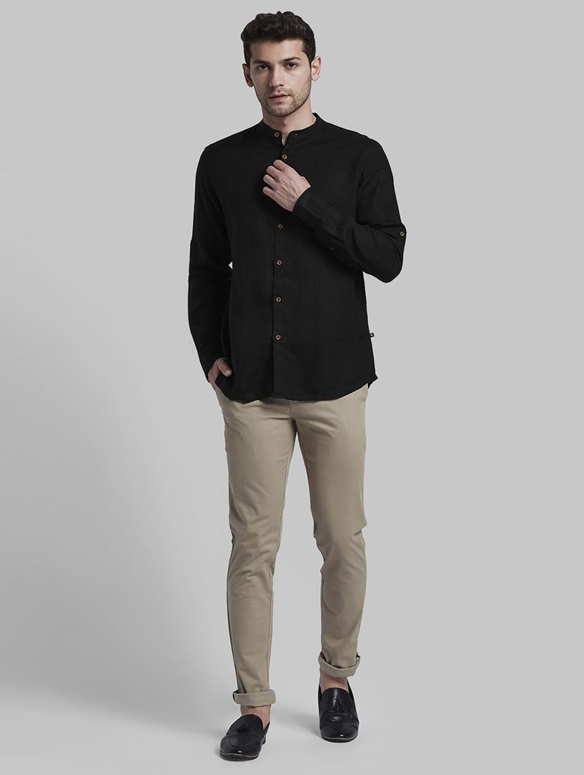black solid casual shirt - 17802838 - Zoom Image - 5