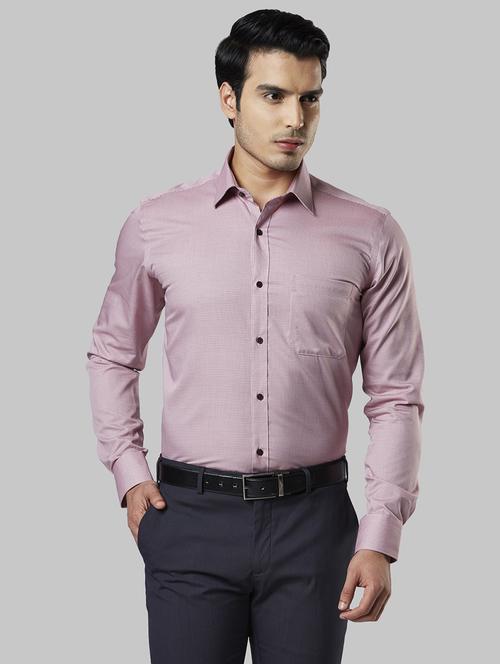 maroon checkered formal shirt - 17802845 - Standard Image - 1