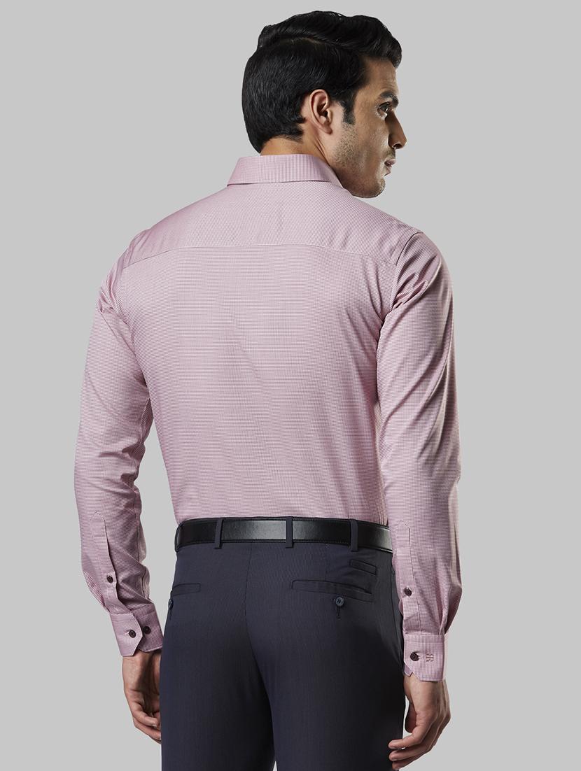 maroon checkered formal shirt - 17802845 - Zoom Image - 4