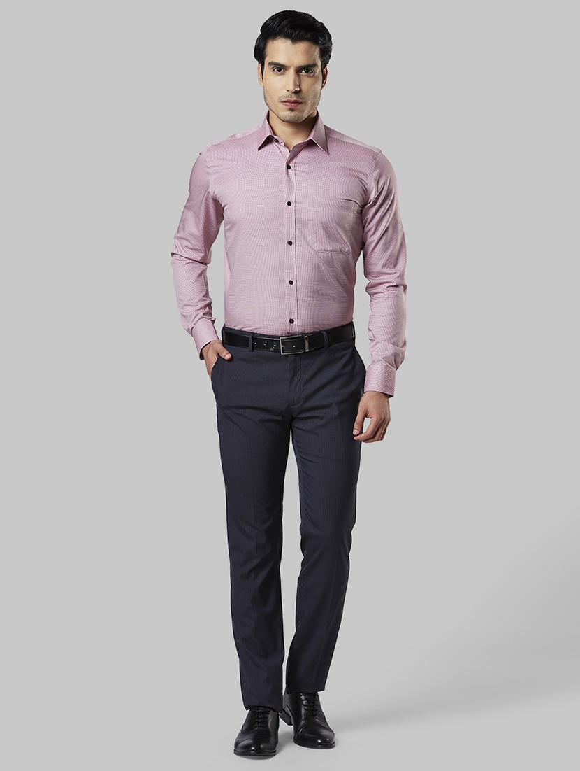 maroon checkered formal shirt - 17802845 - Zoom Image - 5