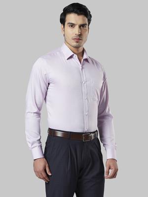 purple self design formal shirt - 17802860 - Standard Image - 3