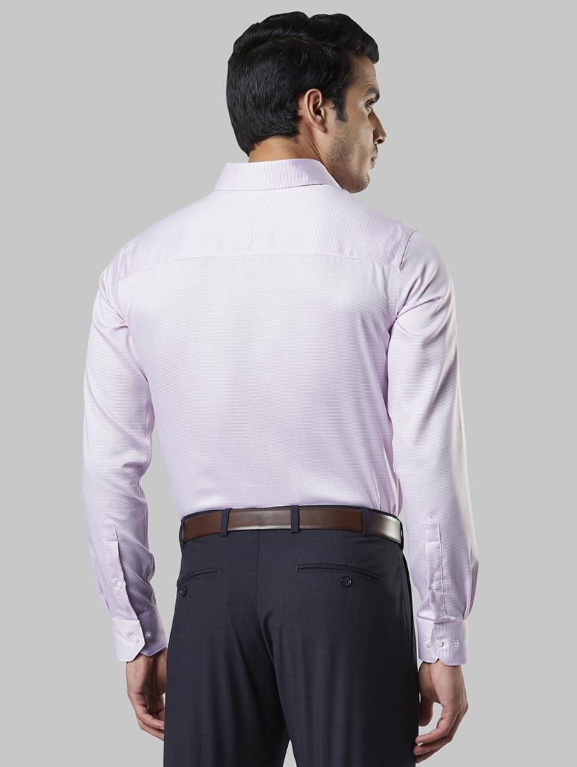 purple self design formal shirt - 17802860 - Zoom Image - 4