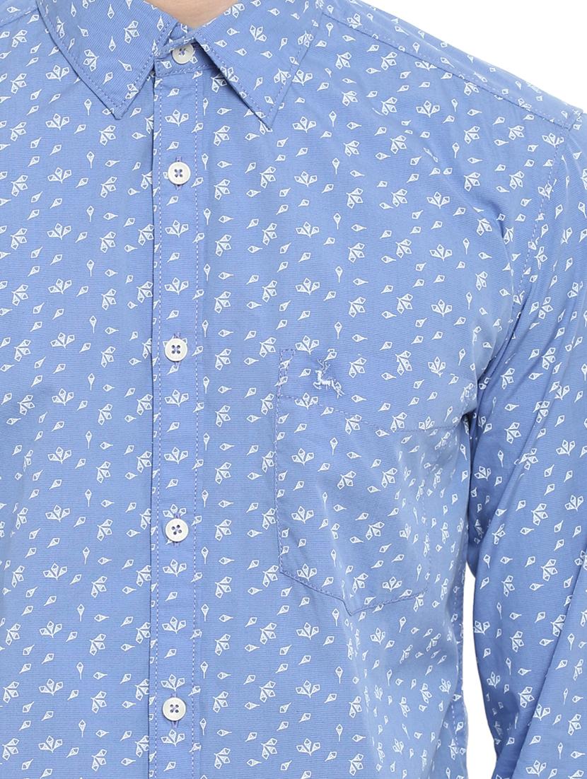 light blue printed casual shirt - 17802999 - Zoom Image - 6
