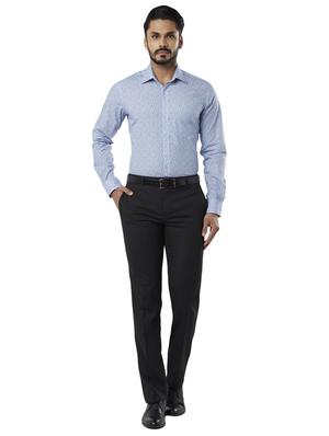 blue printed formal shirt - 17803444 - Standard Image - 5