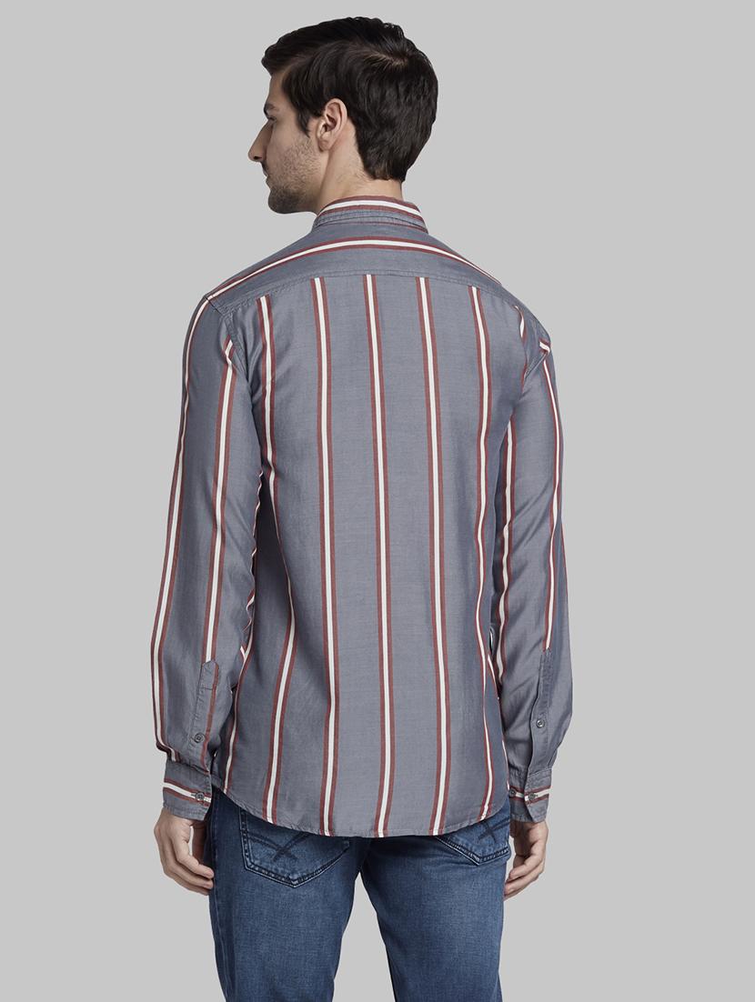 grey striped casual shirt - 17803647 - Zoom Image - 3