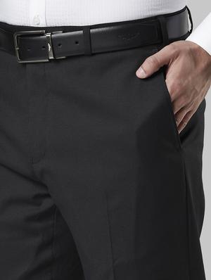 black solid single breasted suit - 17804347 - Standard Image - 4