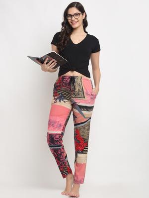 drawstring waist printed pajama - 17805750 - Standard Image - 4