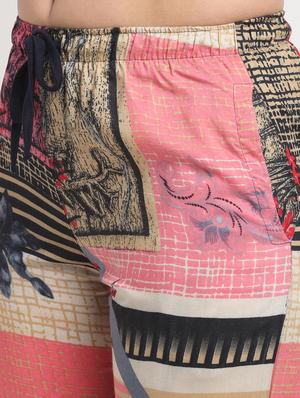 drawstring waist printed pajama - 17805750 - Standard Image - 5
