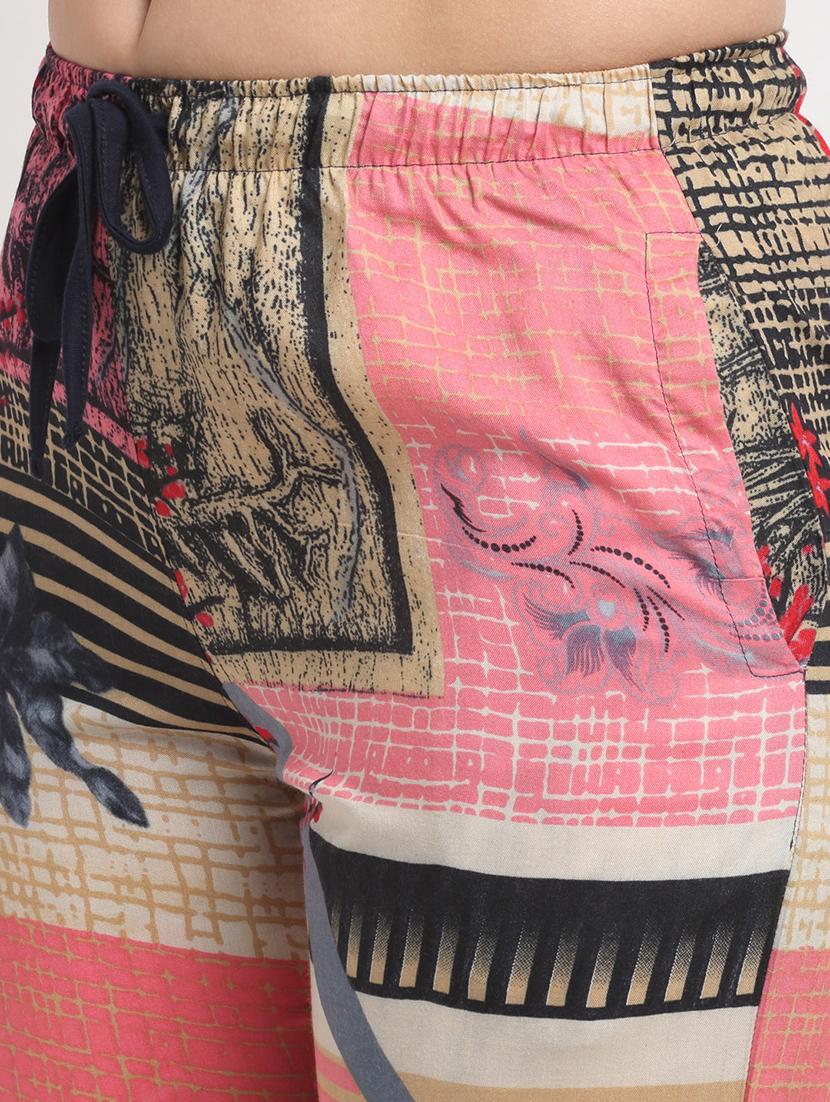drawstring waist printed pajama - 17805750 - Zoom Image - 5