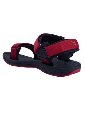 maroon fabric back strap floaters - 17806098 - Standard Image - 3