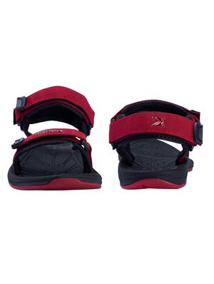 maroon fabric back strap floaters - 17806098 - Standard Image - 4