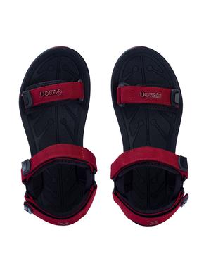 maroon fabric back strap floaters - 17806098 - Standard Image - 5