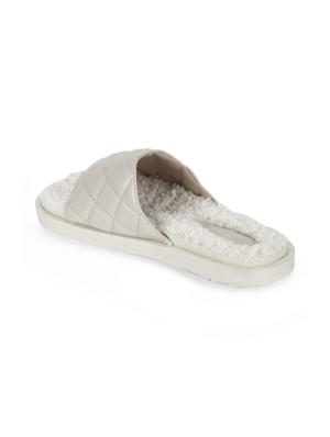 white pu slides flip flops - 17806875 - Standard Image - 3