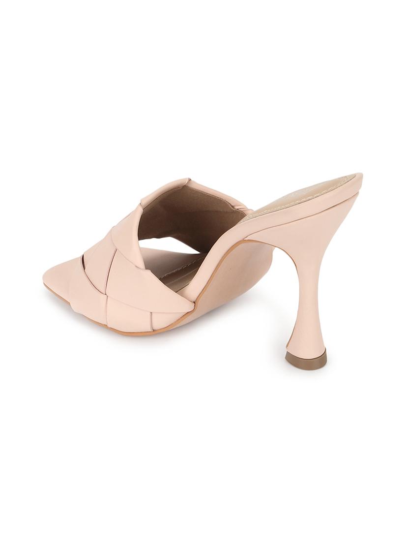nude pu slip on sandals - 17806906 - Zoom Image - 3