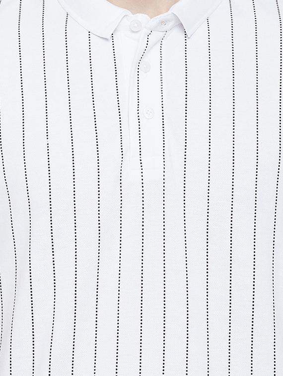 white striped polo t-shirt - 17807106 - Zoom Image - 5